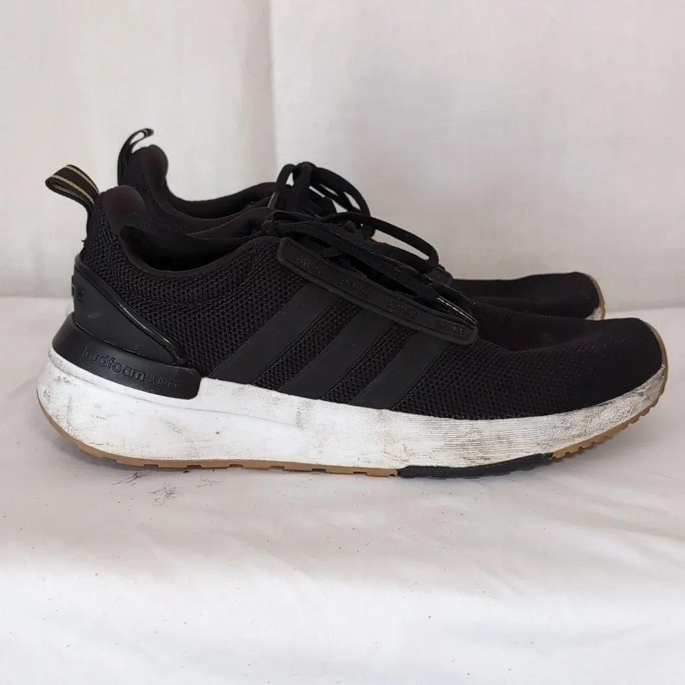 adidas Racer TR21 Black Knit Running Sneaker Size 8.5